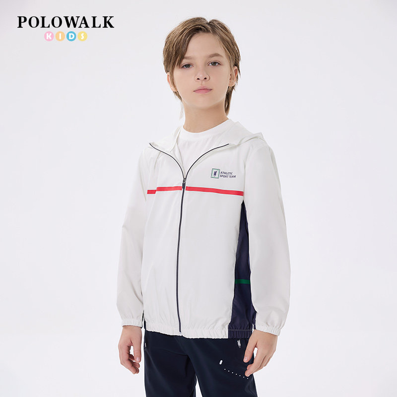 POLOWALK男童简约休闲梭织外套图片