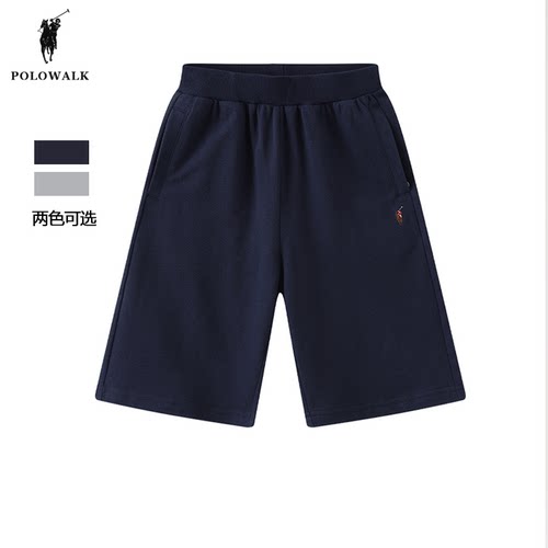 POLOWALK童装夏季五分裤纯棉裤子