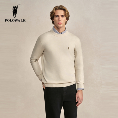 POLOWALK秋冬新品半高领针织衫男