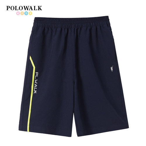 POLOWALK男童休闲直筒速干短裤子