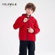 保罗保暖连帽开衫 新款 上衣 男童红色摇粒绒外套秋冬季 POLOWALK童装