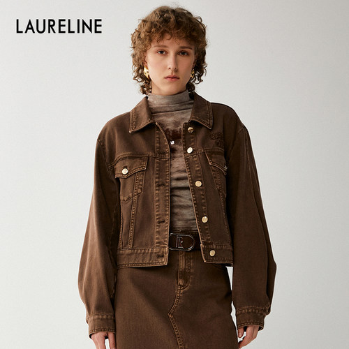 LAURELINE/洛瑞琳年秋季新款百搭休闲简约短外套女休闲上衣