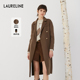 新款 LAURELINE 洛瑞琳绵羊毛100%大衣2023年冬季 复古赫本风外套女