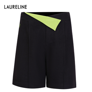 拼色通勤长裤 LAURELINE 新款 子2023冬季 女 洛瑞琳绵羊毛遮肉显瘦裤