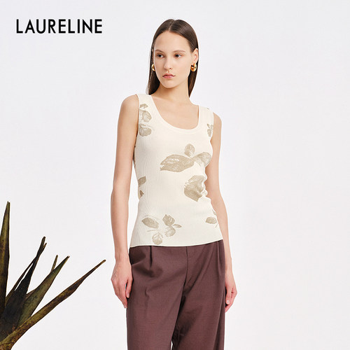 LAURELINE/洛瑞琳减龄休闲背心年夏季新款简约内搭打底上衣女