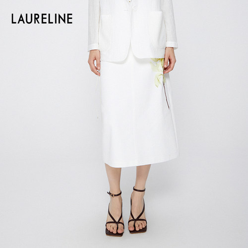 LAURELINE/洛瑞琳2025春夏新款时尚休闲个性百搭潮流长半身裙女