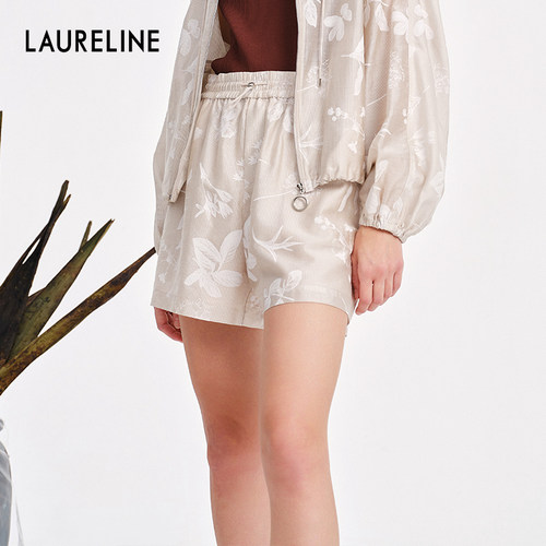 LAURELINE/洛瑞琳短裤年夏季新款度假风简约宽松潮流裤子女