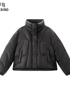 太平鸟女装25冬季新款时尚立领艺术绗缝泡芙羽绒服外套A3ACE4235