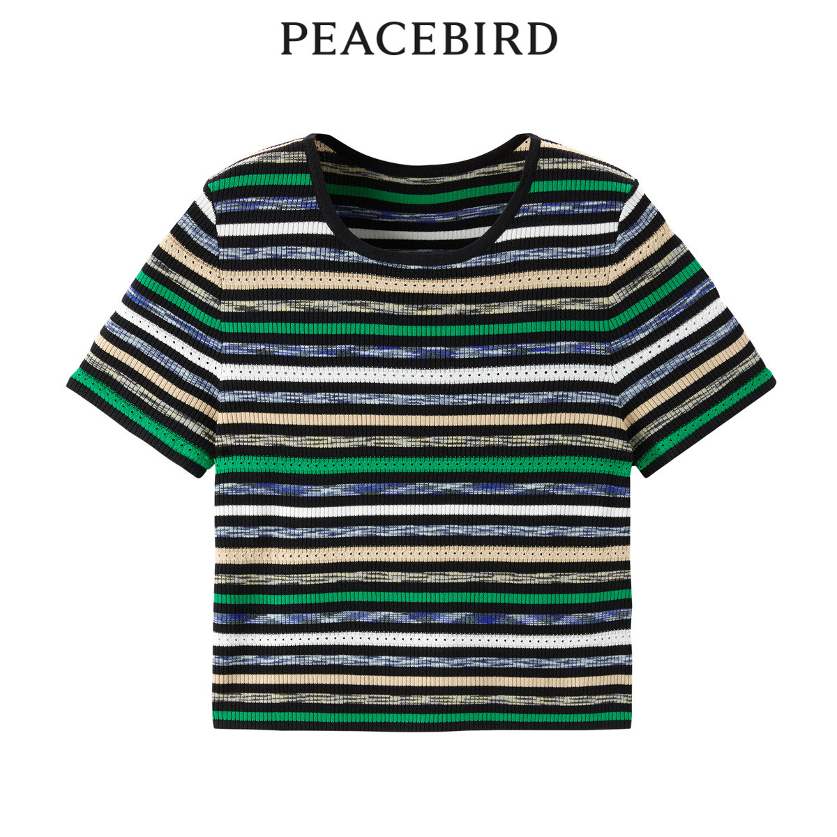 【商场同款】太平鸟女装2023年夏季新款时尚条纹线套衫A1EED2412,女装/女士精品,毛针织衫,淘宝优惠券,粉丝福利购,淘宝优惠卷