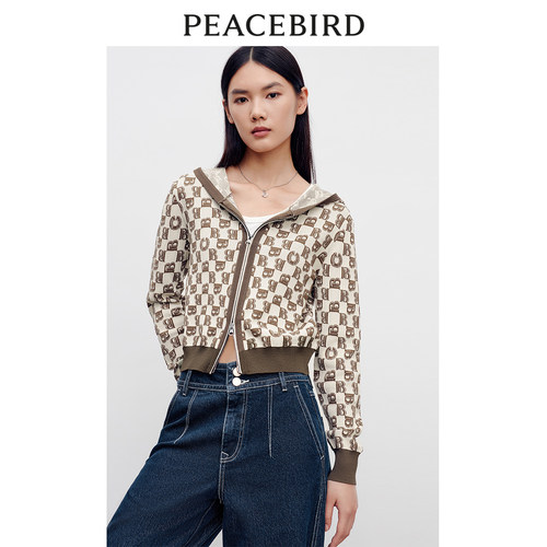 PEACEBIRD/太平鸟开衫老花