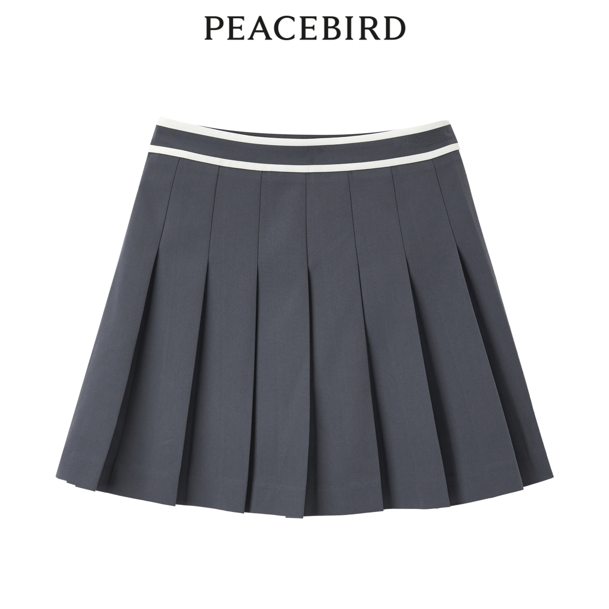 PEACEBIRD/太平鸟商场同款百褶裙