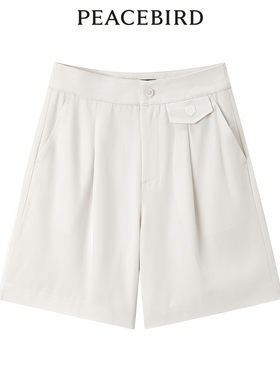 太平鸟女装2024年夏季新款通勤醋酸中短裤A1GCE2110