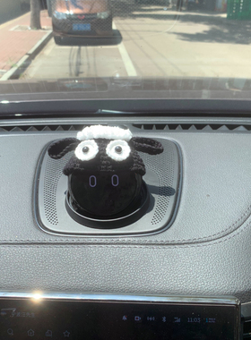 蔚来nomi机器人帽es8 es6 ec6 子小羊肖恩可爱纯手工创意改装装饰