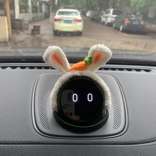 nomi蔚来头饰帽子可爱小白兔ES6饰品手工ES8头饰创意发箍个性