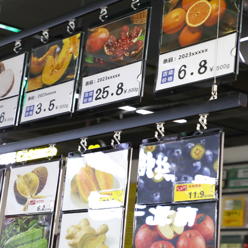 超市铝合金导轨悬挂系统 POP吊杆广告滑轨杆子配件果蔬菜牌吊轨道