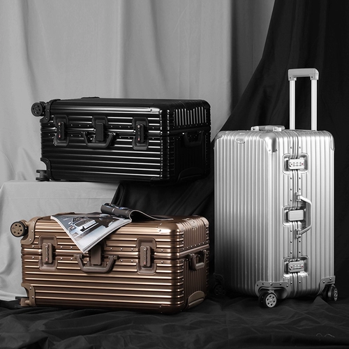 Металлический универсальный вместительный и большой чемодан, увеличенная толщина, алюминиево-магниевый сплав, 32 дюймов