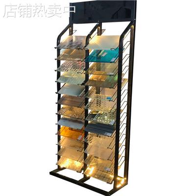 集成吊顶艺术玻璃石材展架马赛克软包天花铝单板扣板展具货架