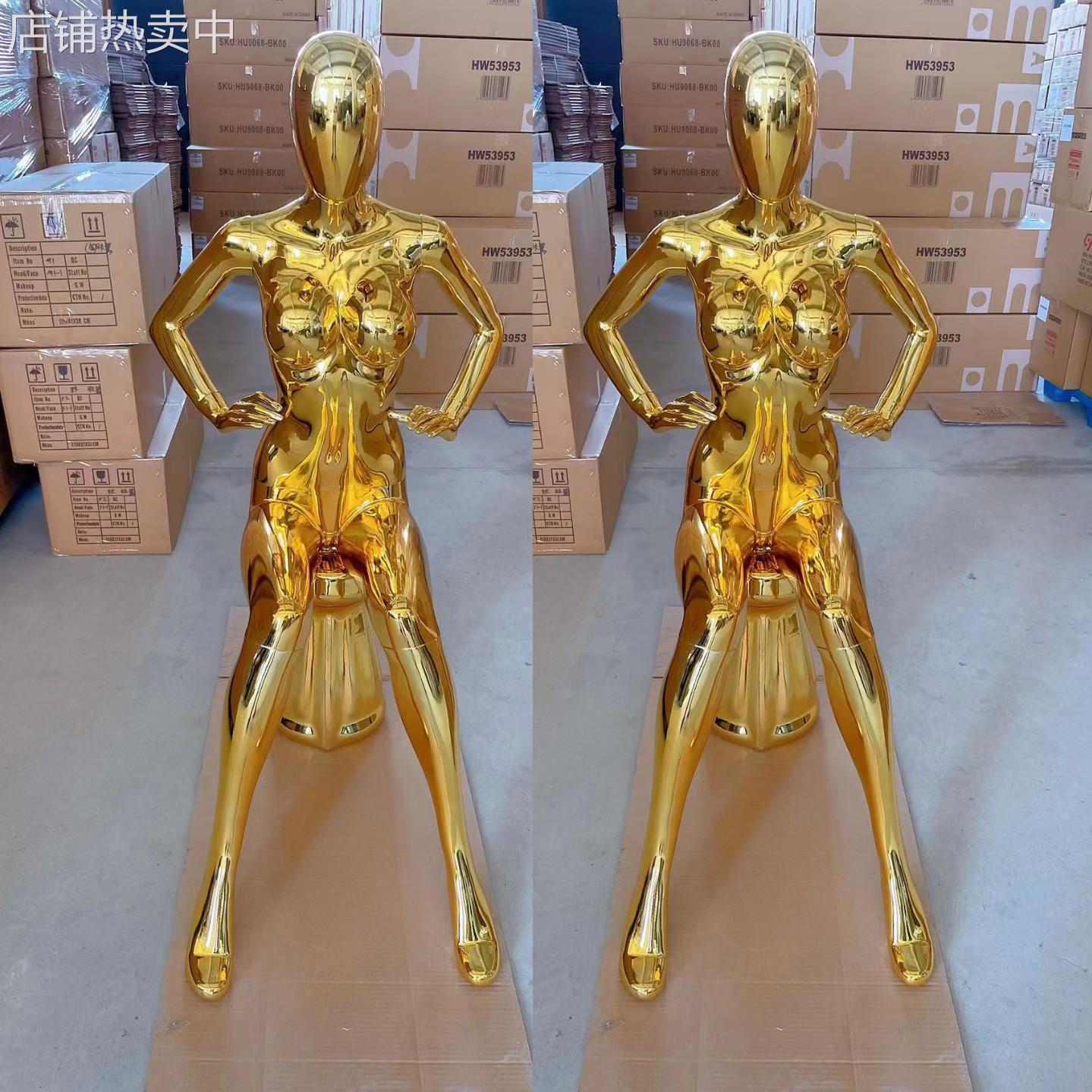 新上 工厂直销全身人体高档坐姿模特 橱窗人体模型 模特道具仿真