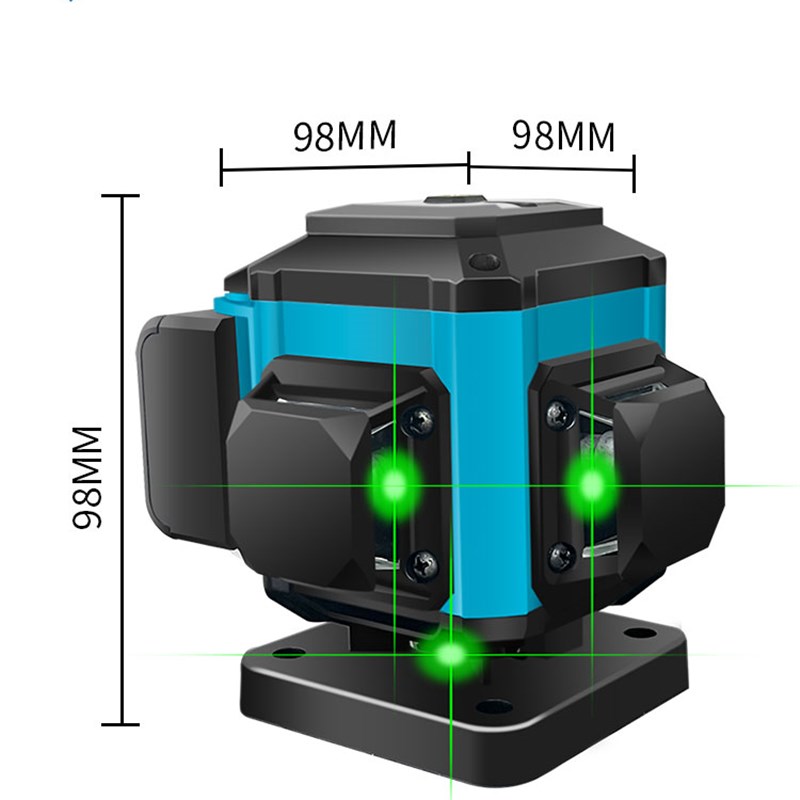 水平仪迷小型 12线高精度w强光红外线自动调平绿光户外细线激光