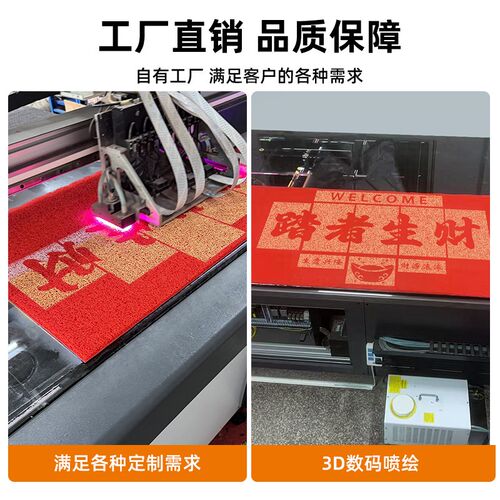 进门丝圈地垫进店暴富地毯商用入户C门垫饭店门口防滑脚垫店铺开
