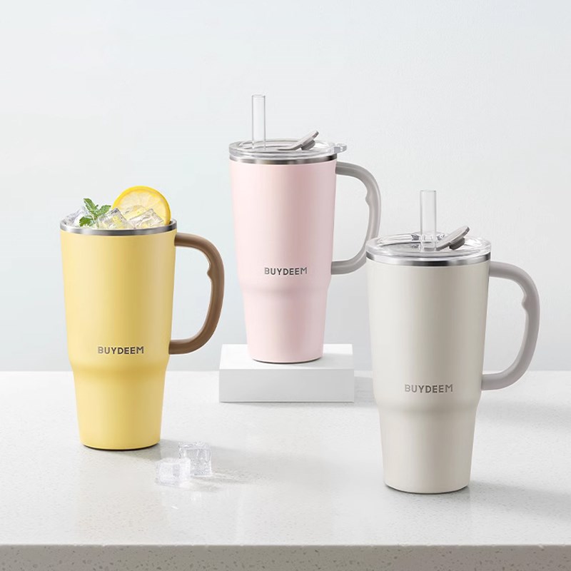 【新品】北鼎巨无霸吸管保温杯不锈钢大容量O水杯保冷冰霸杯高颜