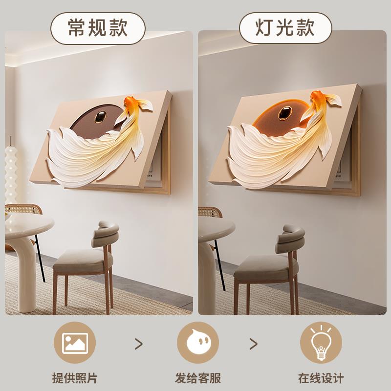 现代简约浮雕电箱电表箱装饰画 画轻奢客厅遮挡箱壁画 画电闸盒创图片