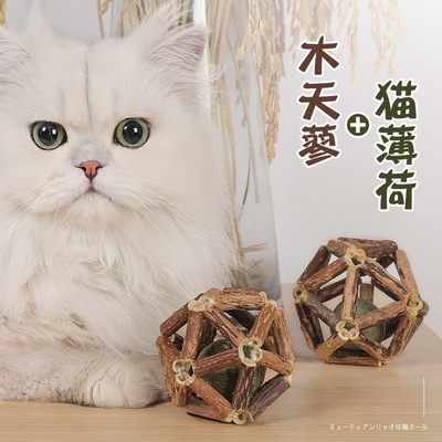 猫玩具磨牙棒木天蓼猫薄荷球逗猫