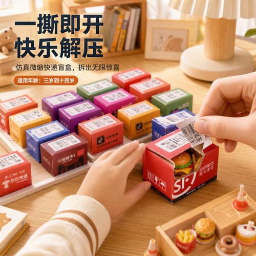 迷你快递小包裹潮玩食玩摆件盲袋