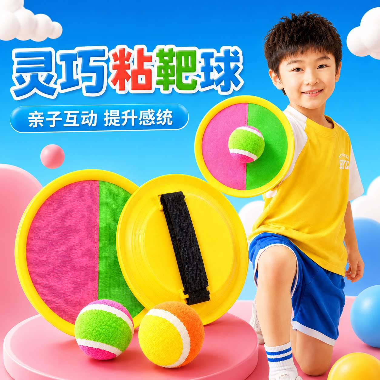 儿童吸盘球投掷抛接球玩具幼儿园图片