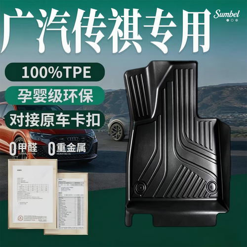 适用传祺埃安专车专用TPE脚垫