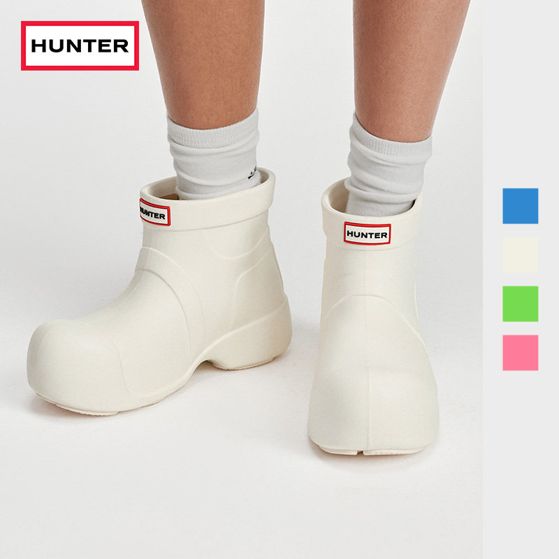 HUNTER2026春夏新款女鞋泡泡鞋雨靴户外露营防滑时尚潮流短靴