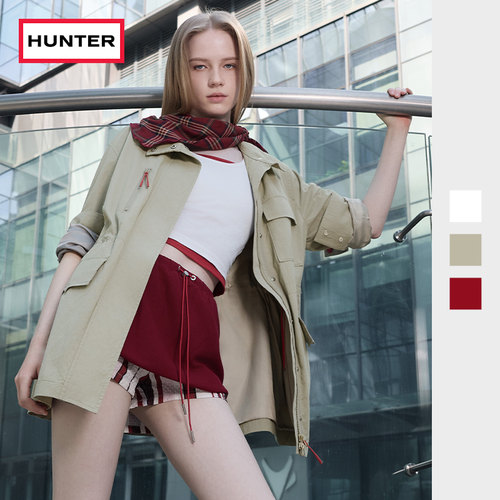 HUNTER磨毛工装立领收腰外套