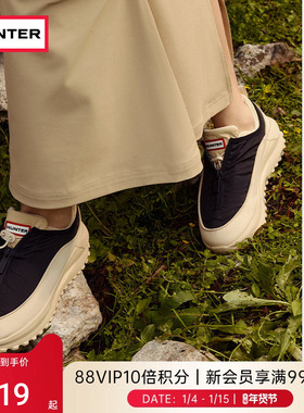 HUNTER男女同款拉链运动鞋户外旅行露营情侣款透气跑步鞋休闲鞋