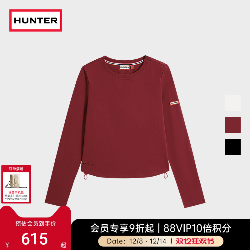 HUNTER女士弹力绳长袖T恤
