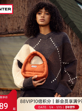 HUNTER泡芙HOBO斜挎包迷你休闲斜挎包时尚简约运动单肩背包情侣包