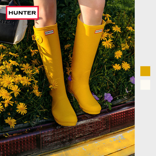 hunter女鞋惠灵顿高筒靴骑士靴