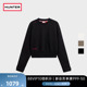 HUNTER2025秋冬女装 圆领短卫衣户外加厚保暖简约休闲卫衣 长袖