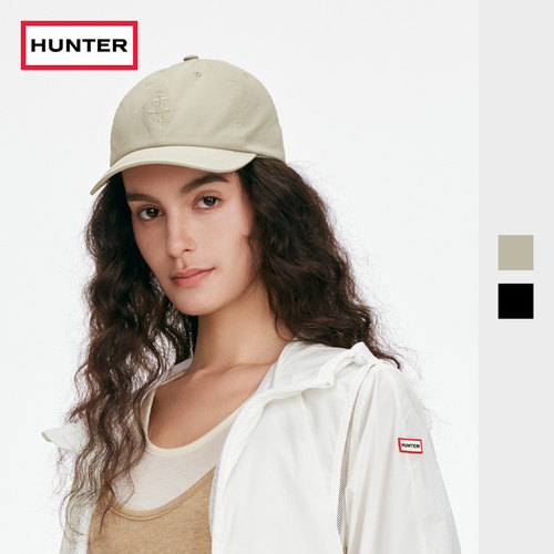 HUNTER2026春夏新款复古徽章棒球帽情侣款户外简约休闲时尚鸭舌帽