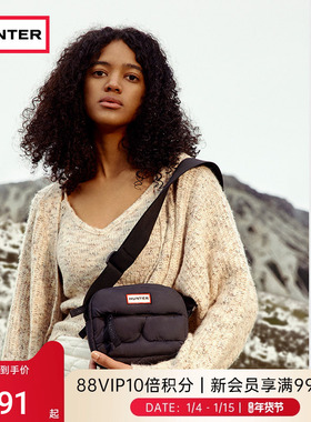 HUNTER秋冬男女同款斜挎包面包服款户外露营简约情侣款休闲包