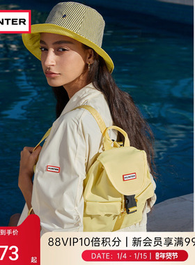 HUNTER女士都市户外防泼水双肩背包书包多色休闲通勤双肩抽绳背包
