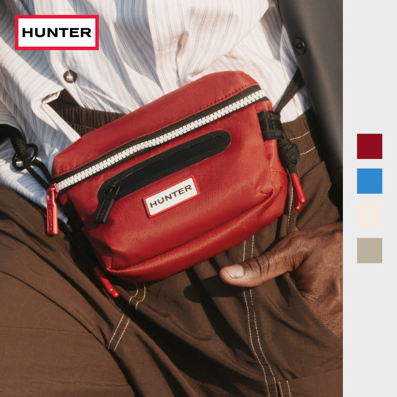 HUNTER男女同款户外防泼水尼龙手机腰包时尚百搭轻便休闲包