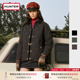 HUNTER2025秋冬女装 绗缝翻领棉服保暖时尚 撞色拼接领口外套女