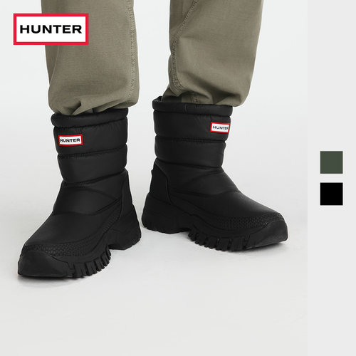 HUNTER男加绒保暖户外雪地靴