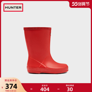 Hunter英国雨鞋 雨靴小童靴哑光多色防水防滑男女儿童高筒宝宝雨靴
