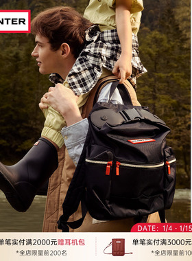 【明星同款】HUNTER情侣款防泼水书包徒步登山包背包女双肩包大号