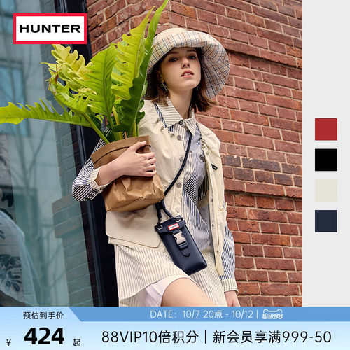 HUNTER男女同款漫游者类橡胶防泼水轻巧便携手机包情侣款零钱包