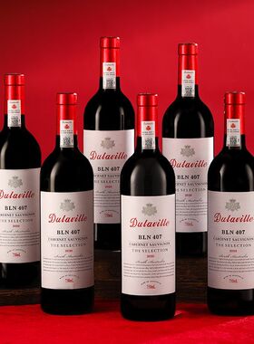 澳大利亚BLN407原汁进口红酒6支装14度赤霞珠澳洲干红葡萄酒