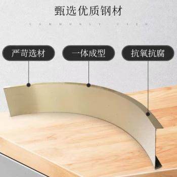 不锈钢拱门一体成型门框门头门套包边圆弧形u型线条金属银色i.