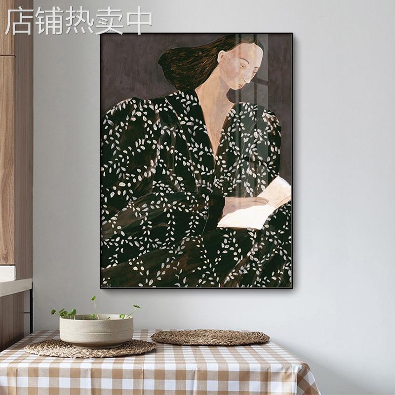 思慕 个性人物装饰画抽象北欧风简约挂画沙发背景墙壁画工厂直销图片