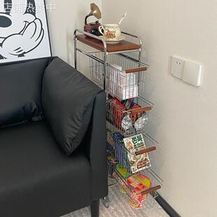 网红窄款小推车家用多功能厨房置物架落地创意夹缝多层玩具收纳架